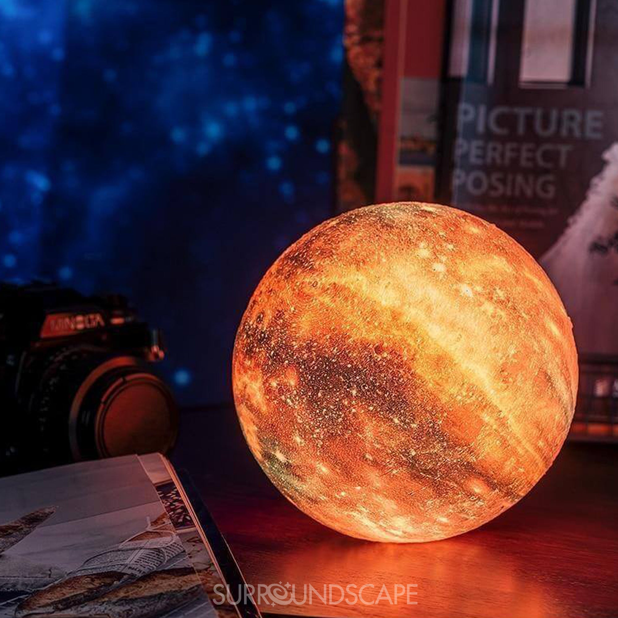 Galaxy Moon Lamp